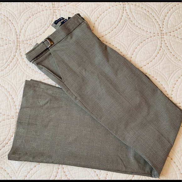 GAP Straight Flair Houndstooth Pants New With Tag - Picture 2 of 15